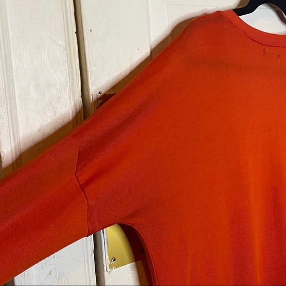 Orange Nollie Tunic Length Button Up Cardigan! - Picture 5 of 6